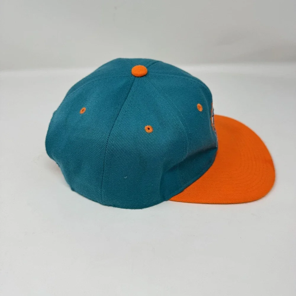 Miami Dolphins Hat Cap Snap Back‎ Teal Orange NFL Football Throwback Old Logo